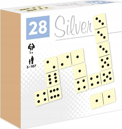 Loja me shoqni Alexander Domino Dots Silver ALEX, pllaka të mëdhaja, shumëngjyrëshe