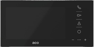 Monitor videointerfon Aco GLASS PRO 7, 7", ekran me prekje, i zi