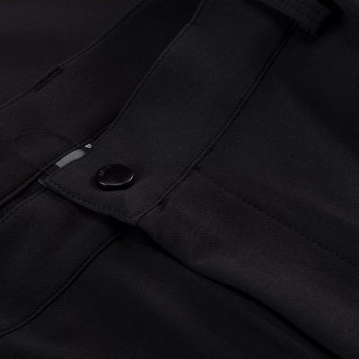 Pantallona trekking për burra Brugi 4NFC, material elastik 4-way stretch, me përforcime te gjunjët, të zeza