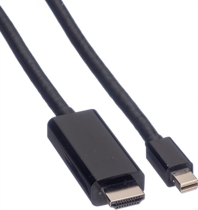 Kabllo video VALUE Mini DisplayPort në HDMI, 2 m, e zezë