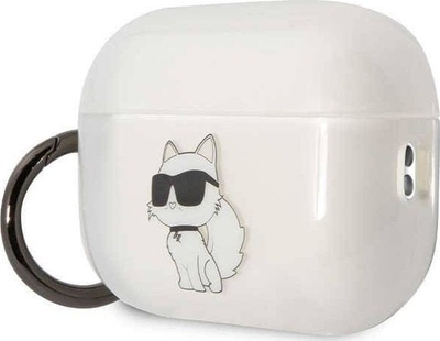 Kuti mbrojtëse Karl Lagerfeld KLAP2HNCHTCT për Apple AirPods Pro 2, TPU PC, transparente Ikonik Choupette
