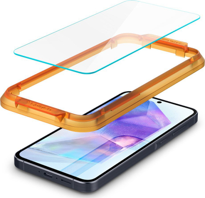 Xham mbrojtës Spigen Glas.tR AlignMaster për Samsung Galaxy A55 5G, 2 copë, transparencë e lartë