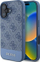 Mbrojtëse telefoni Guess 4G Stripe GUHCP16SG4GLBL për iPhone 16, PU, blu