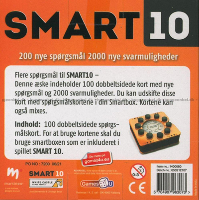 Друштвена игра Games4U Smart 10, квиз, компактна