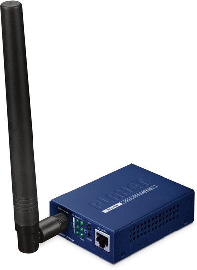 Bridge rrjeti Wi-Fi PLANET 802.11ah Halow, antenë e jashtme, montim në mur, blu