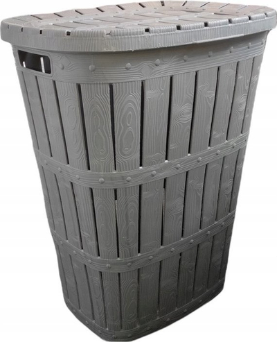 Kosh rrobash Katex WOOD ASH, 55L, ngjyrë hiri