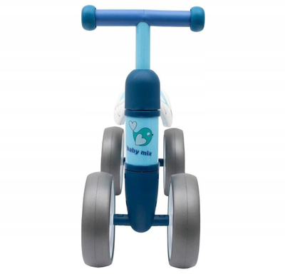 Балансирачки велосипед Baby Mix Baby Bike, ride on, 4 тркала, сина