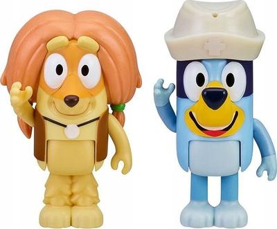 Set figura TM Toys Bluey Visit to the Doctor, 2 figura, shumëngjyrëshe