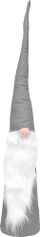 Figurina dekorative xhuxh, set 3 copë, 60 70 80 cm, gri