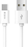Kabllo USB në USB Type C Devia, 1 m, e bardhë
