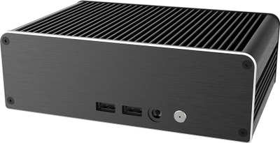 Kuti kompjutri Akasa Newton CWS, për Intel NUC Wall Street Canyon, ftohje pa zhurmë, metal, e zezë