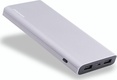 Powerbank Mymax iMYMAX X12 Plus, 12000mAh, argjendi