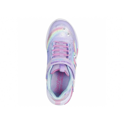 Atlete fëmijësh Skechers S-Lights Unicorn Chaser, me drita LED, vjollcë