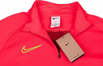 Bluzë trajnimi Nike Youth Dri-FIT Academy 21 Drill Top për çuna e goca të vegjël, me 1/4 zinxhir, e kuqe