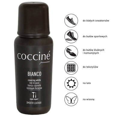 Emulsion mbulues për këpucë Coccine DA0281, 65ml, i bardhë