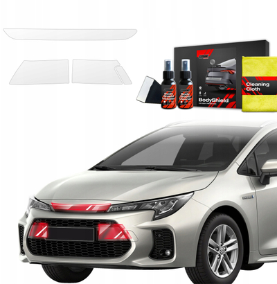 Film mbrojtës tamponi GrizzGlass BodyShield, Suzuki Swace Facelift 2023-2025, set 3 në 1, transparent