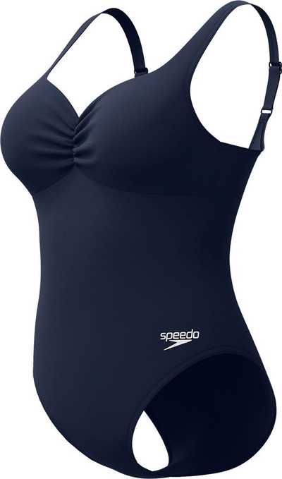 Костим за капење едноделен Speedo AquaNite, за жени, отпорен на хлор, црн