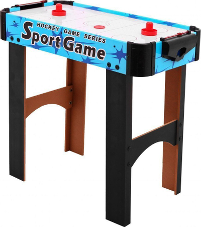 Tavolinë Air Hockey Sport Game me ventilator, 65 x 30.5 x 65.5 cm, blu
