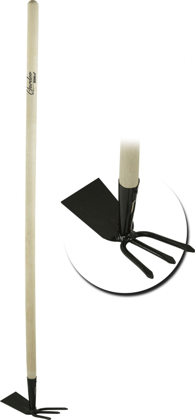 Lopat kopshti Dedra Straight me pirun, 113 cm, gri