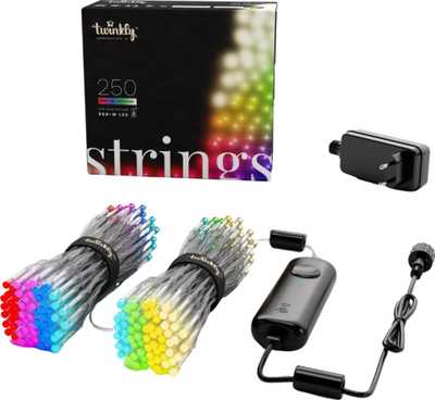 Drita dekorative LED Twinkly Strings TWS250SPP TEU, 250 llampa, RGBW, shumëngjyrëshe