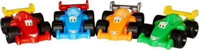 Lodër makinë garash TechnoK Formula Maxik, plastike, për fëmijë, shumëngjyrëshe