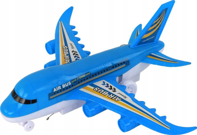 Avion lodër me komandë Leantoys Airplane, me drita LED, për kalamaj 3+, blu