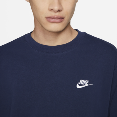 Bluza Nike NSW Club Crew për meshkuj, pamuk, e zezë