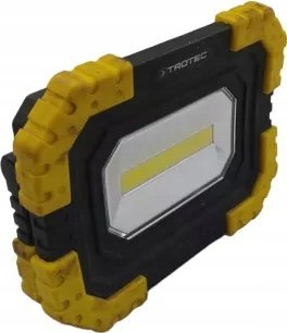 Prozhektor pune LED Trotec PWLS 06-10, 10W, me bateri rikarikueshme, i zi e verdhë