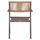 Kolltuk alumini profesionale, back ratan, 55,5×58,5×83 cm (HM5893.03)