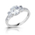 Unazë fejese Modesi Elegant Engagement Ring JA17250CZ50, argjend, e argjendtë