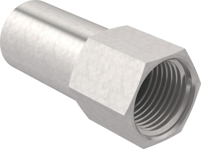 Pjesë kaluese Geberit Mapress, inoks, d54 me filetë femër Rp1/2"