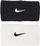 Rripa kyçi Nike Swoosh Wristbands, set me 2 copë, për të gjithë, të bardha