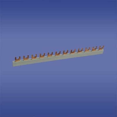 Busbar Elektro-Plast S18 1F 10, 1P 63A, 12mm² fork, bakër