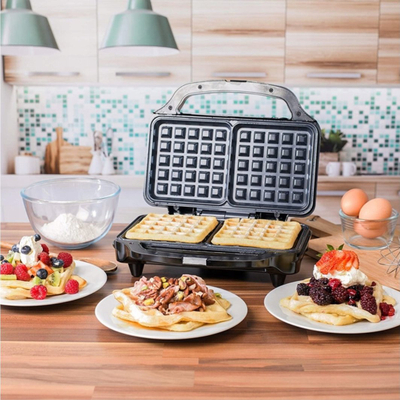 Aparat për waffle Tristar TS1385, 2 waffle, pllaka jo ngjitëse, i bardhë
