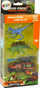 Set lodrash dinosaurë me makinë terreni, 2 figura, raketë blu