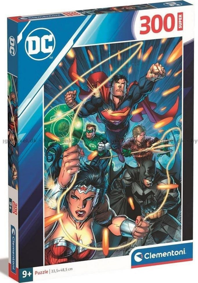 Puzzle Clementoni DC Comics Justice League, 300 pjesë, shumëngjyrësh