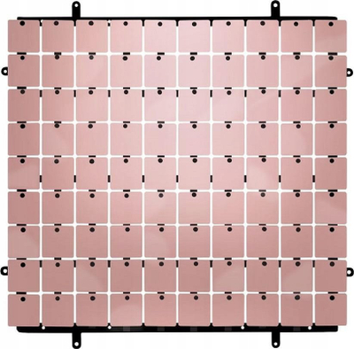 Panel dekorativ Godan Type B, 30x30 cm, sfond i zi, rozë