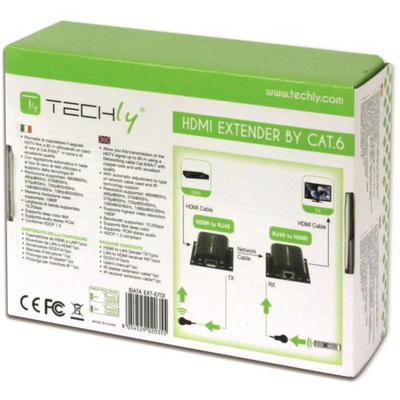 Ekstender HDMI Techly, Full HD 1080p, CAT.6 60m, i zi