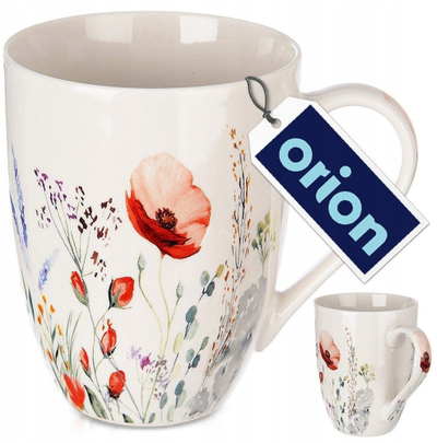 Filxhan porcelani ORION MÁK, 0.36 L, i bardhë me lule