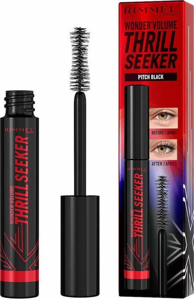 Маскара Rimmel London Volume Thrill Seeker, за волумен, Pitch Black