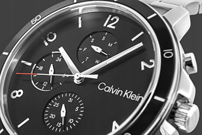 Рачен часовник Calvin Klein Gauge Sport 25200067, мултифункционален, не'рѓосувачки челик, сребрен