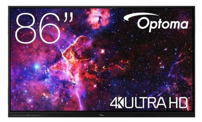 Eкран интерактивен Optoma 3863RK, 65\", 4K, црн