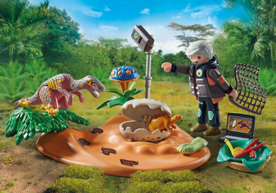 Lodër Playmobil Dinos 71526, set me dinosaurë, 29 pjesë, shumëngjyrëshe