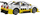 Set ndërtimi CaDA Opel Astra V8 Coupe C51081W, me telekomandë, makinë garash, i bardhë e verdhë