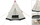 Шатор типи Redcliffs Tipi Tent, 250x250x240cm, за 2–3 лица, беж