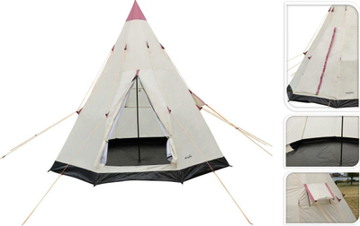 Шатор типи Redcliffs Tipi Tent, 250x250x240cm, за 2–3 лица, беж
