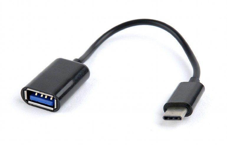Kabllo Gembird, USB C / USB A, 0.2 m, e zezë