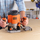 Frezë elektrike Black&Decker KW1200EKA, 1200 W, me 6 freza, portokalli