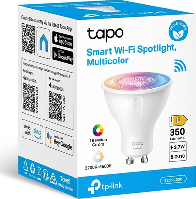 Llampë spot e zgjuar TP-Link Tapo L630, GU10, Wi-Fi, shumëngjyrëshe