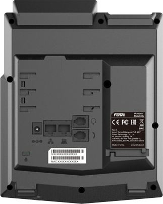 Telefon IP Fanvil X3U, 6 linja, ekran LCD me ngjyra, i zi